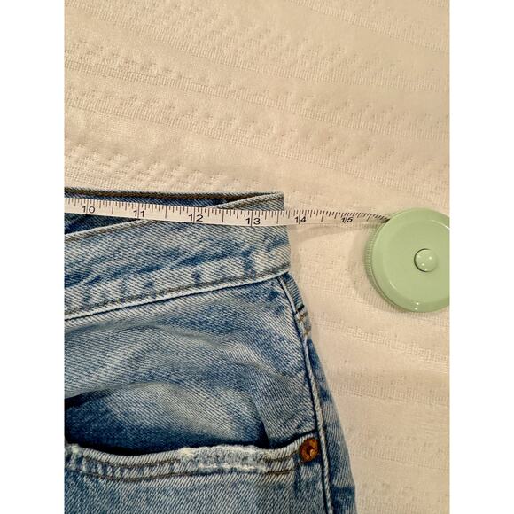 RE/DONE 70s Ultra High Rise Jeans Women’s 29 Raw Hem Mom Jeans - Picture 13 of 16